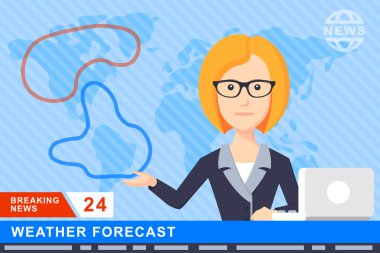 Spiker düz vektör çizim