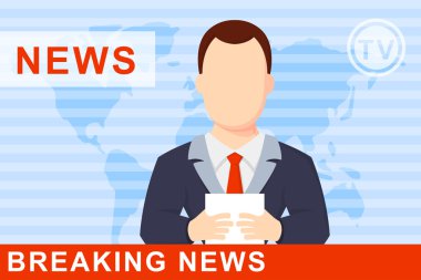 Spiker düz vektör çizim