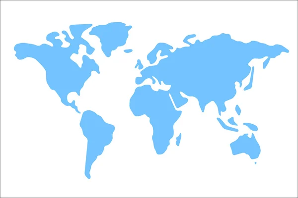 Mappa del mondo illustrazione vettoriale — Vettoriale Stock