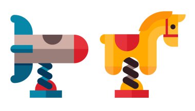 Düz stilde salıncak simgesi