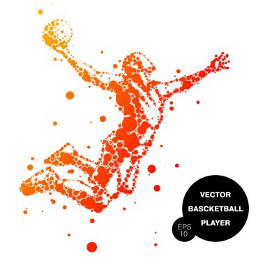 soyut basketbol oyuncusu olarak atlama