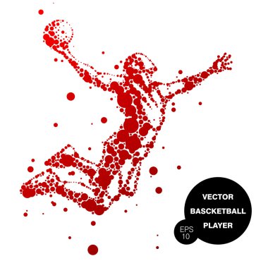 soyut basketbol oyuncusu olarak atlama