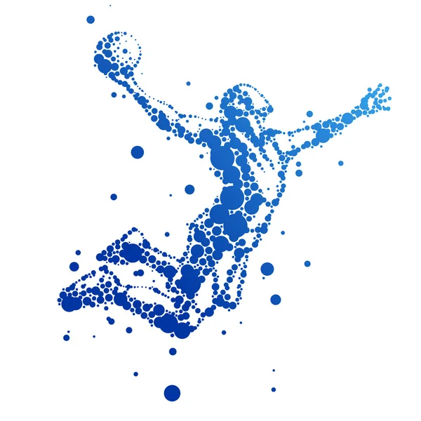 soyut basketbol oyuncusu olarak atlama