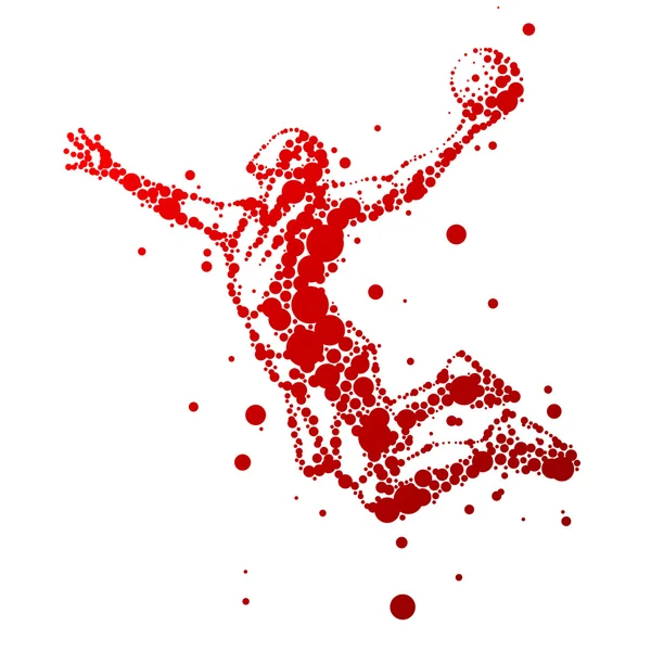 soyut basketbol oyuncusu olarak atlama