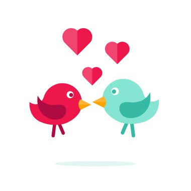 Sevgililer günü kutsal kişilerin resmi içinde düz stil