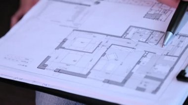 Bina closeup yerleşimini ve çizimler