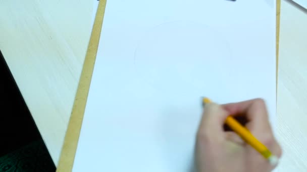 Fashion designer draws a sketch — Stock Video