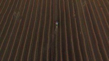 Buğday üstten görünüm Harman Combaines