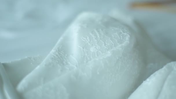 La robe de mariée blanche close-up 