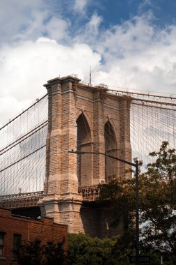view of Brooklyn bridge, New York, USA 