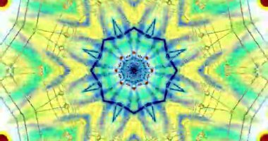 Canlı tünel video döngüsü ekran koruyucuları ve dinamik geometrik desenler ve parlak renkler için görsel bir deneyim yaratır