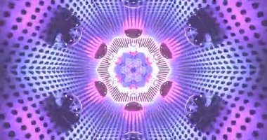 Vibrant tunnel video loop creates an immersive visual experience with colorful patterns and dynamic movement