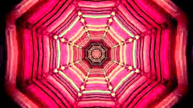 Colorful tunnel video loop offers seamless visual experience for screensaver settings and relaxation
