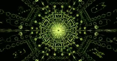 Vibrant tünel video vj ekran koruyucu sorunsuz geçişler ve dinamik kalıplarla görsel bir deneyim yaratıyor