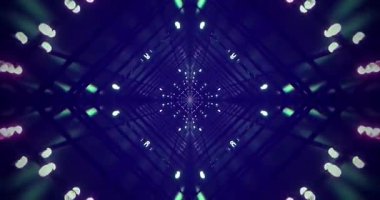 Vibrant tunnel video loop featuring colorful lights and seamless motion for immersive visual experience