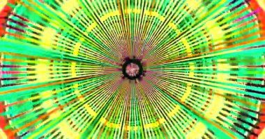 Experience vibrant tunnel video loop with seamless motion and immersive visuals in bright green tones for an engaging screensaver