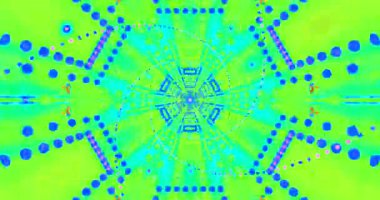 Büyüleyici bir tasarım içinde canlı renkler ve şekillerle kusursuz tünel video vj ekran koruyucusu