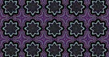 Seamless tunneling video loop screen saver with vibrant geometric patterns and immersive colors