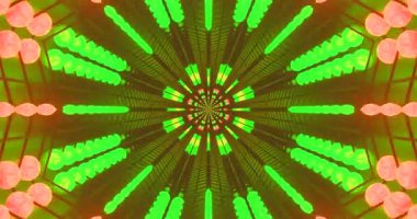 Tünel ışıkları, kusursuz döngü içinde canlı bir görsel deneyim yaratır.