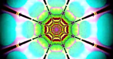 Colorful tunnel video loop creates a vibrant visual experience with seamless motion and lively patterns