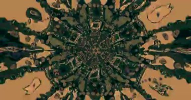 Pürüzsüz tünel video vj ekran koruyucu canlı renkler ve karmaşık desenler