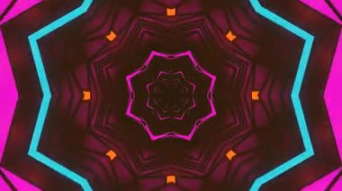 Canlı geometrik pa içeren kusursuz döngü vj ekran koruyucusu