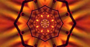 Görsel rahatlama ve derin deneyim için pürüzsüz döngü ekran koruyucu tünel video vj