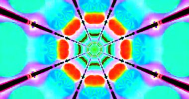 Colorful tunnel video loop creates a vibrant visual experience with seamless motion and lively patterns