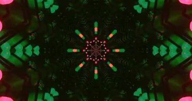 Tunnel video loop with vibrant colors and dynamic patterns flowing in a seamless visual experience