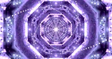 Tünel video vj ekran koruyucusu renkli ışıklarla izleyiciler için büyüleyici bir deneyim yaratıyor