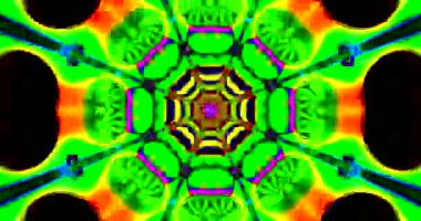 Colorful tunnel video loop creates a vibrant visual experience with seamless motion and lively patterns