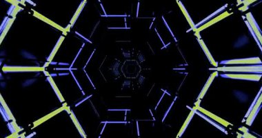 Büyüleyici bir ekran koruyucu tasarımda kusursuz döngü görsel efektleriyle büyüleyici tüneli deneyimleyin