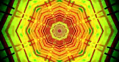 Colorful tunnel video loop creates immersive visual experience for screensaver applications