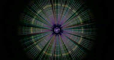 Experience vibrant tunnel video loop with seamless motion and immersive visuals in bright green tones for an engaging screensaver