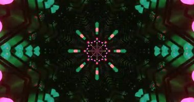 Tunnel video loop with vibrant colors and dynamic patterns flowing in a seamless visual experience