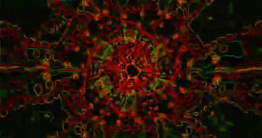 Ekran koruyucu deneyimi için canlı desenlere sahip tünel video döngüsü