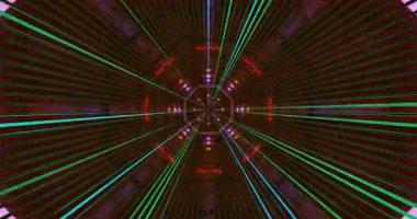Renkli tünel vj ekran koruyucu kusursuz hareket ve canlı ışık desenleri ile görsel bir deneyim yaratıyor
