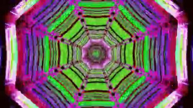 Colorful tunnel video loop offers seamless visual experience for screensaver settings and relaxation