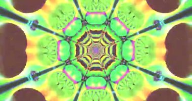 Colorful tunnel video loop creates a vibrant visual experience with seamless motion and lively patterns