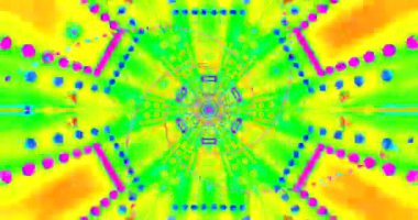 Vibrant tunnel video loop creates an engaging visual experience with colorful patterns and seamless motion