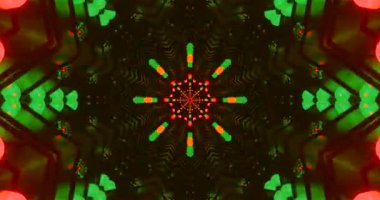 Tunnel video loop with vibrant colors and dynamic patterns flowing in a seamless visual experience