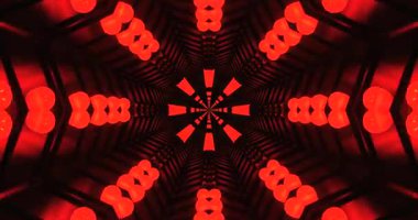 Vibrant tunnel video loop creates dynamic visual effects in seamless motion for immersive experience