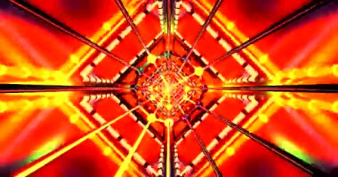 Renkli tünel video vj döngü ekran koruyucu büyüleyici görsel deneyim oluşturur