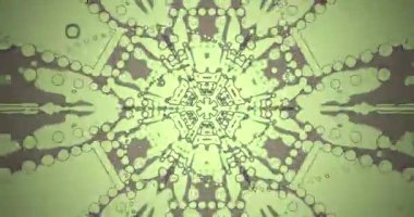 Seamless tunnel video loop with abstract patterns and flowing designs in calm tones