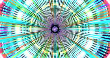 Experience vibrant tunnel video loop with seamless motion and immersive visuals in bright green tones for an engaging screensaver