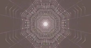 Tunnel video loop creates an immersive visual experience with seamless motion and vibrant colors for relaxation or entertainment