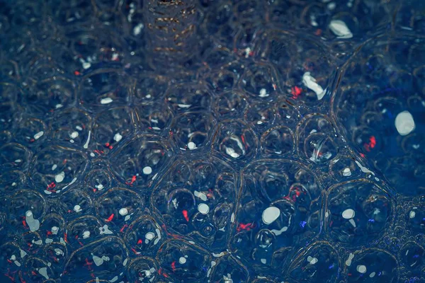 Renkli baloncukların ve dokuların soyut deseni