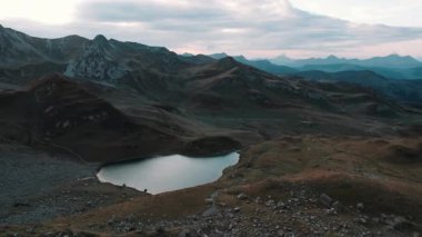 High Altitude Alpine Lake in a Rugged Mountain Landscape