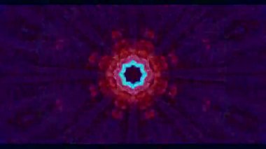 Abstract Soft Pink and Dark Geometric Kaleidoscope