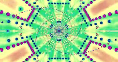 Vibrant tunnel video loop creates an engaging visual experience with colorful patterns and seamless motion